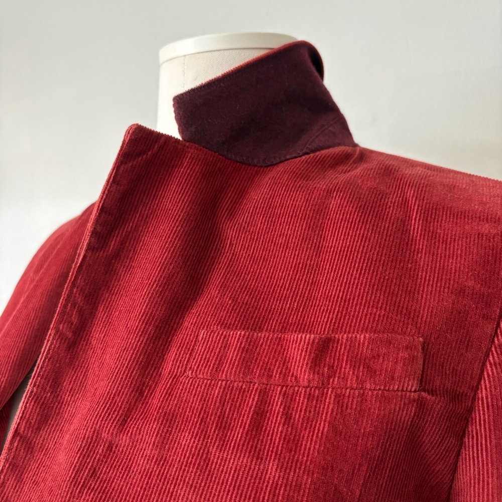 Babaton Rust Corduroy Blazer Women’s Size 4 Aritzia Jacket - Picture 6 of 14